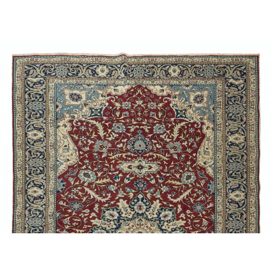 Hand-Made Turkish Rug with Medallion Design, One of a Kind Vintage Traditional Carpet