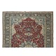 Hand-Made Turkish Rug with Medallion Design, One of a Kind Vintage Traditional Carpet