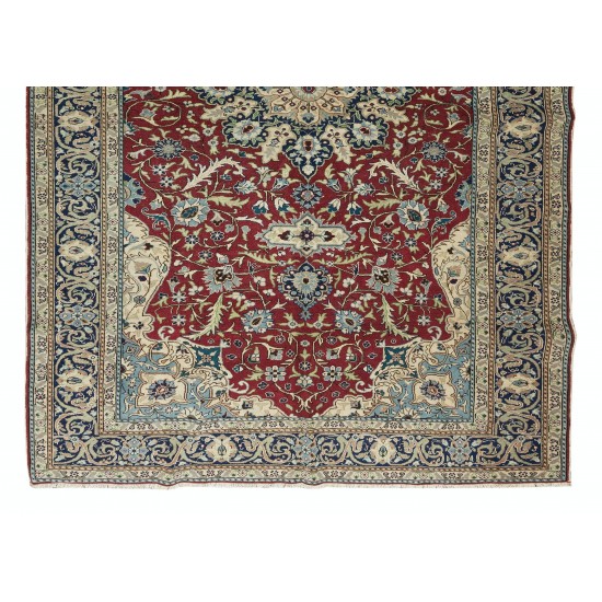 Hand-Made Turkish Rug with Medallion Design, One of a Kind Vintage Traditional Carpet Hand-Made Turkish Rug with Medallion Design, One of a Kind Vintage Traditional Carpet