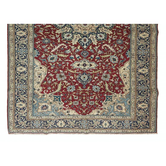 Hand-Made Turkish Rug with Medallion Design, One of a Kind Vintage Traditional Carpet