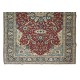 Hand-Made Turkish Rug with Medallion Design, One of a Kind Vintage Traditional Carpet