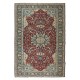 Hand-Made Turkish Area Rug with Medallion Design, Modern Carpet, 100% Wool