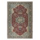 Hand-Made Turkish Rug with Medallion Design, One of a Kind Vintage Traditional Carpet