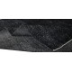 Vintage Handmade Turkish Wool Rug Over-Dyed in Black for Modern Interiors