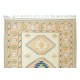 Modern Handmade Turkish Area Rug with Triple Geometric Medallion Design, 100% Wool