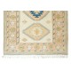 Modern Handmade Turkish Area Rug with Triple Geometric Medallion Design, 100% Wool