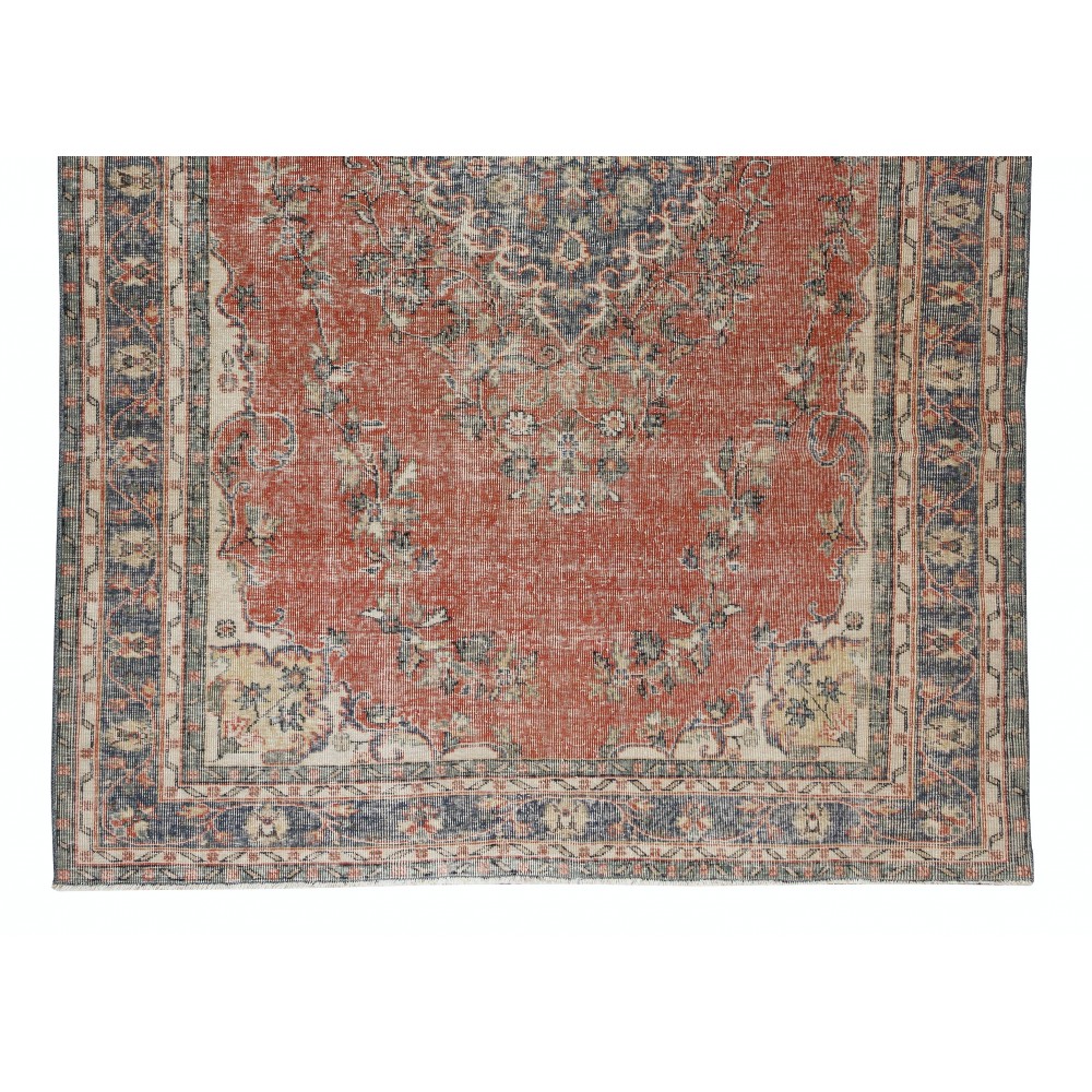 Vintage Handmade Turkish Rug for Living Room Decor, Home Decor Carpet