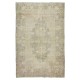 Handmade Turkish Area Rug from 1960's, Traditional Antique Washed Rug Handmade Turkish Area Rug from 1960's, Traditional Antique Washed Rug