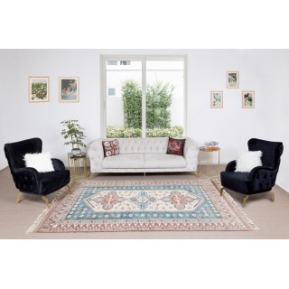 Handmade Contemporary Area Rug, Geometric Anatolian Carpet, 100% Wool