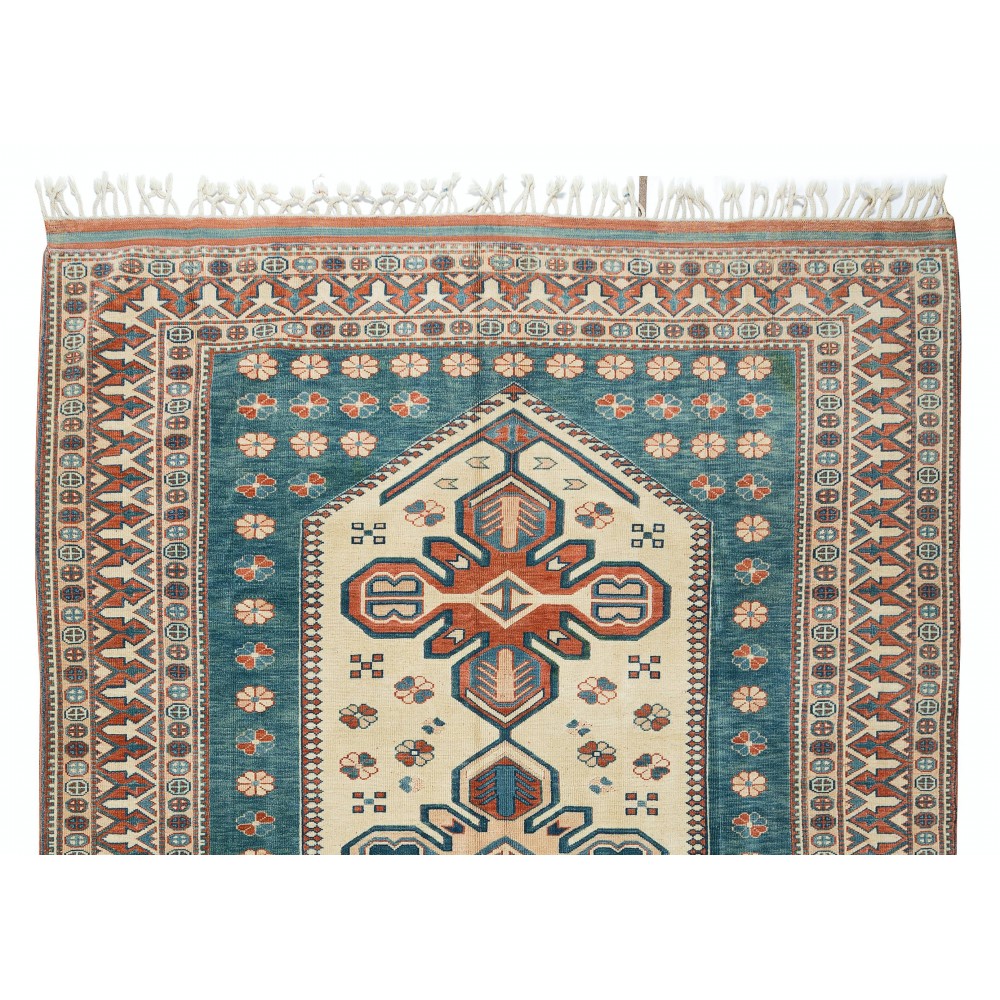 Handmade Contemporary Area Rug, Geometric Anatolian Carpet, 100% Wool