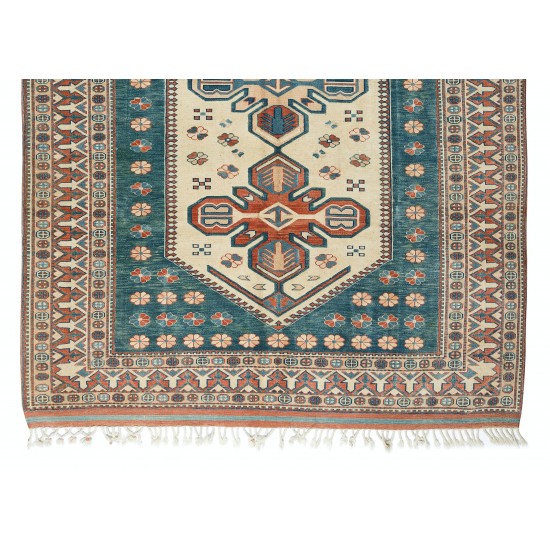 Handmade One-of-a-Kind Rug, Geometric Vintage Anatolian Carpet