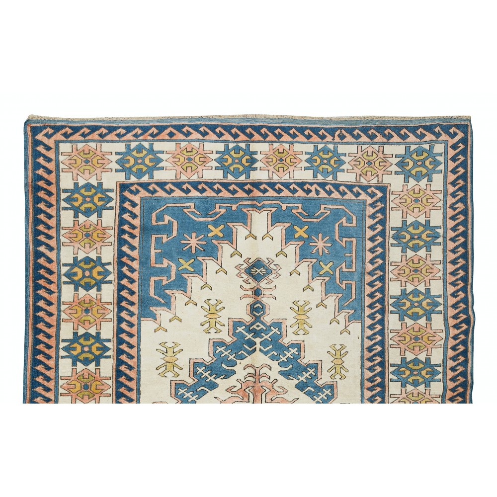 Handmade Contemporary Area Rug, Geometric Anatolian Carpet, 100% Wool