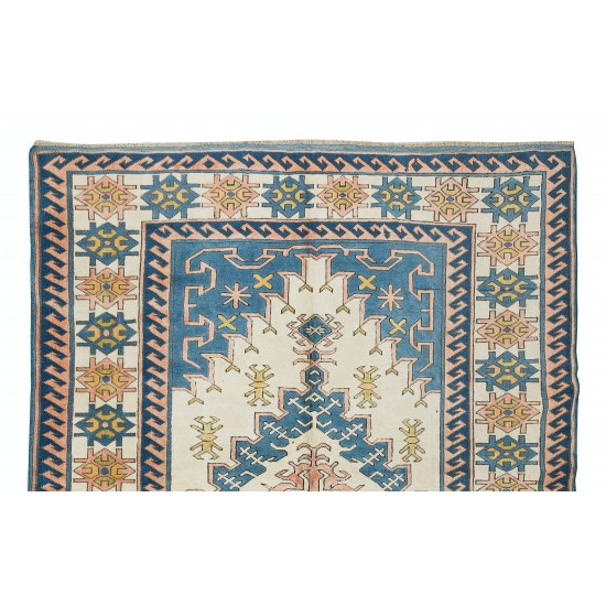 Handmade One-of-a-Kind Rug, Geometric Vintage Anatolian Carpet Handmade One-of-a-Kind Rug, Geometric Vintage Anatolian Carpet