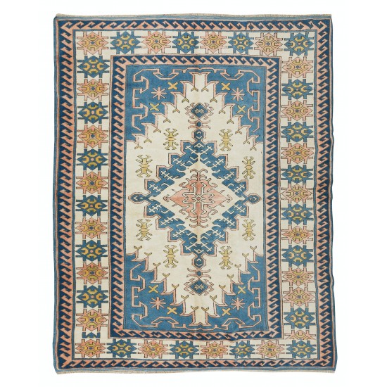 Handmade One-of-a-Kind Rug, Geometric Vintage Anatolian Carpet Handmade One-of-a-Kind Rug, Geometric Vintage Anatolian Carpet