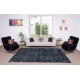 Vintage Handmade Turkish Wool Area Rug Over-Dyed in Black, Great 4 Contemporary Interiors