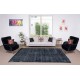 Vintage Handmade Turkish Wool Area Rug Over-Dyed in Black, Great 4 Contemporary Interiors