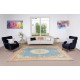 Vintage Hand Knotted Floral Turkish Wool Area Rug