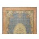 Vintage Hand Knotted Floral Turkish Wool Area Rug