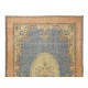 Mid-20th Century Hand Knotted Floral Turkish Wool Area Rug