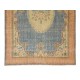 Vintage Hand Knotted Floral Turkish Wool Area Rug