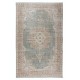 Hand-Made Turkish Area Rug with Medallion Design, Woolen Floor Covering