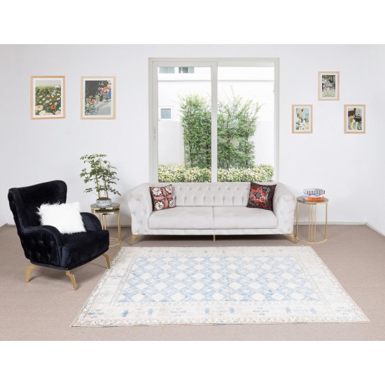 Handmade Turkish Rug, Authentic Floral Vintage Carpet Handmade Turkish Rug, Authentic Floral Vintage Carpet