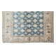 Handmade Turkish Area Rug, Authentic Floral Vintage Carpet