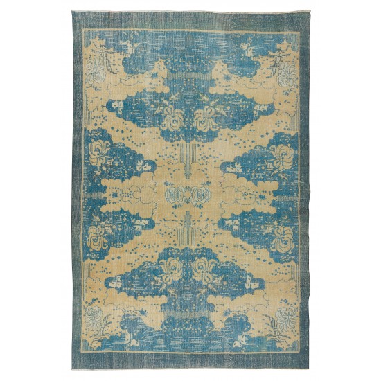 Hand Knotted Turkish Rug, Authentic Wool and Cotton Carpet