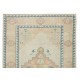 Hand Knotted Vintage Turkish Oushak Area Rug, Geometric Design Wool Carpet Hand Knotted Vintage Turkish Oushak Area Rug, Geometric Design Wool Carpet