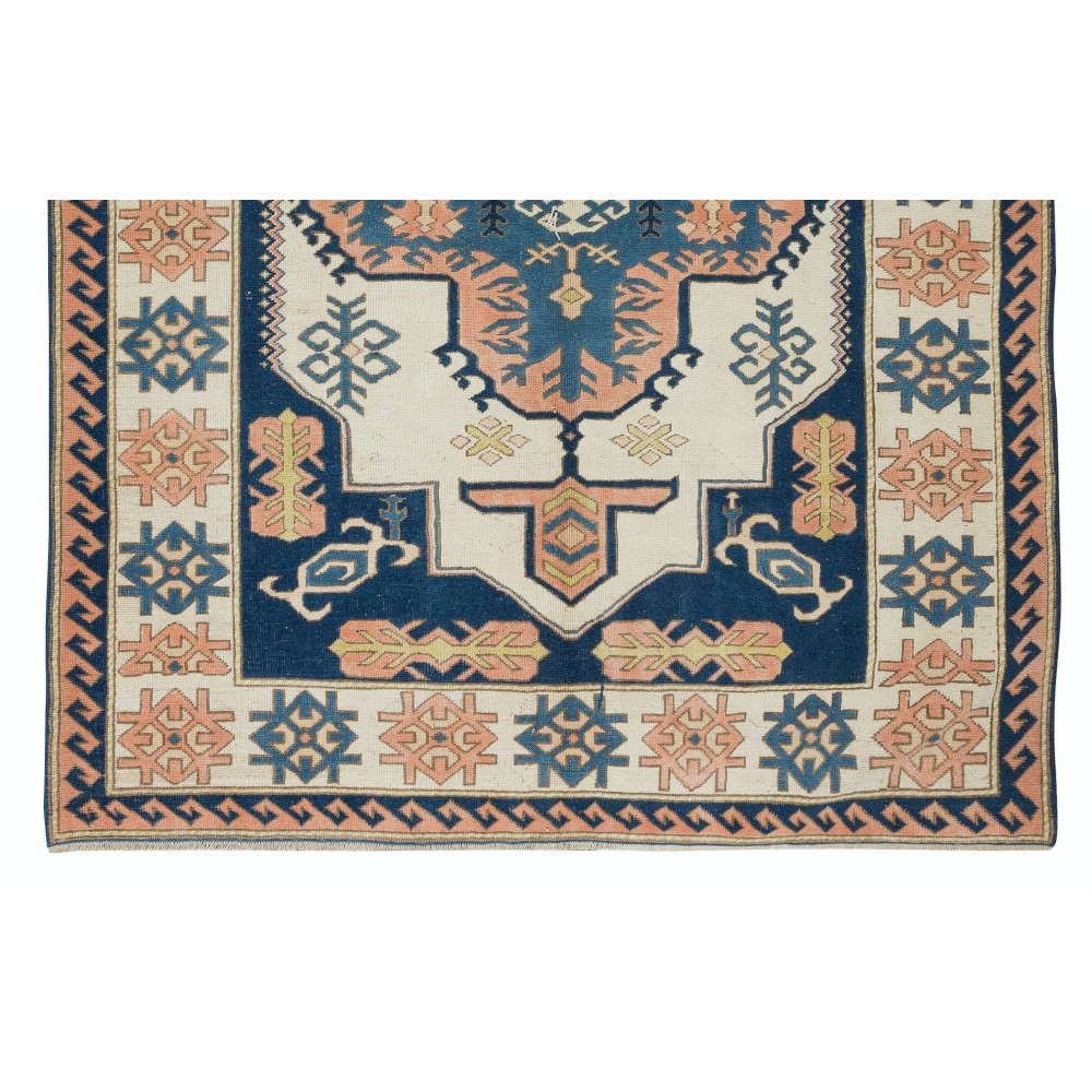 Modern Handmade Turkish Area Rug, Geometric Carpet, 100% Wool