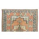 Modern Turkish Hand Knotted Area Rug, Geometric Design Carpet, 100% Wool