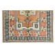 Modern Turkish Hand Knotted Area Rug, Geometric Design Carpet, 100% Wool