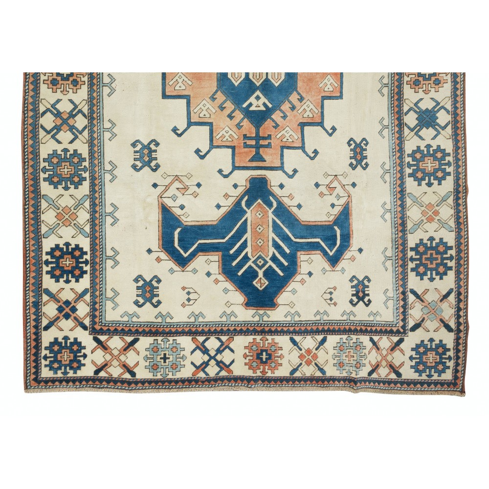 Modern Turkish Area Rug, Hand-Knotted Carpet, 100% Wool