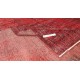 Hand Knotted Vintage Turkish Rug Over-Dyed in Red 4 Modern Interiors, Woolen Floor Covering