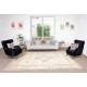 Modern Handmade Turkish Oushak Area Rug with Geometric Design, 100% Wool