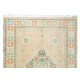 Modern Handmade Turkish Oushak Area Rug with Geometric Design, 100% Wool
