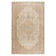 Contemporary Hand-Knotted Turkish Oushak Area Rug with Medallion Design, 100% Wool