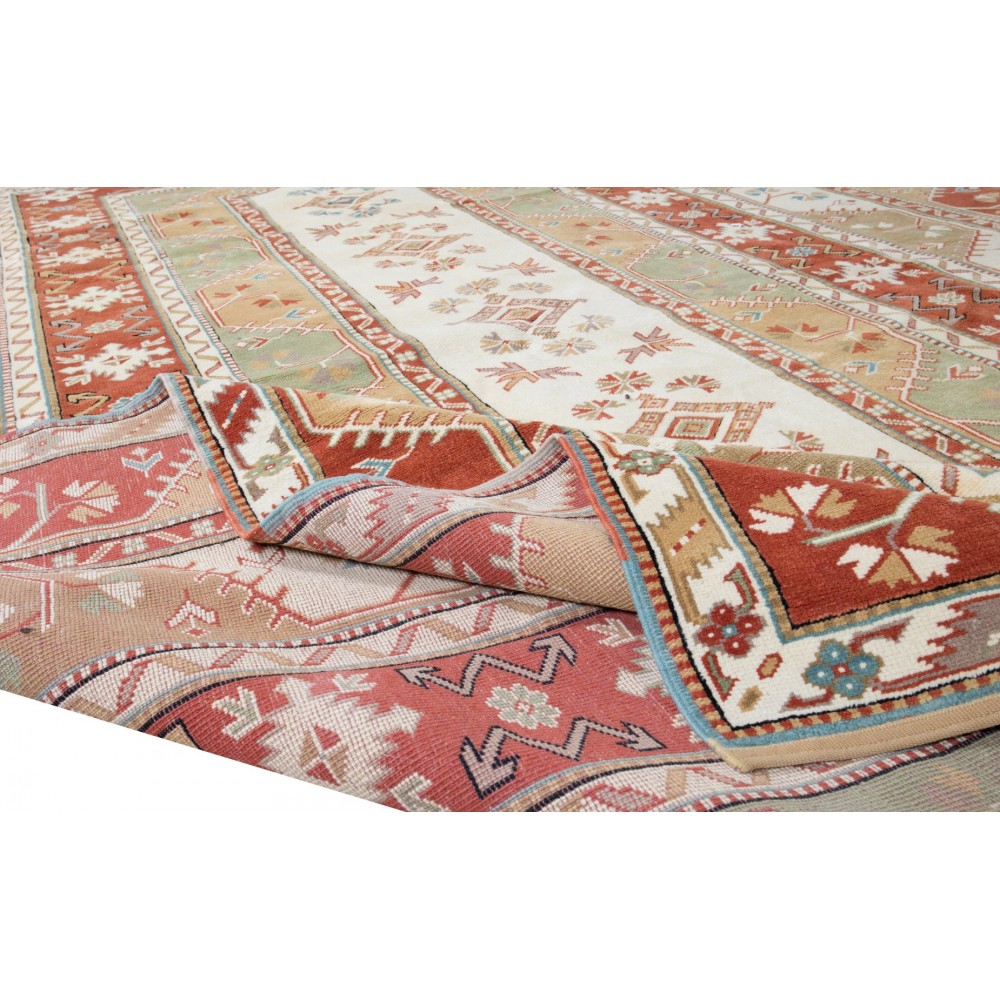 Unique Handmade Turkish Area Rug, Modern Hand Knotted Carpet, 100% Wool