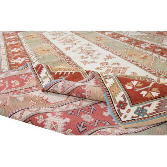 Exceptional Vintage Turkish Rug, One of a Kind Hand Knotted Carpet