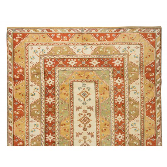 Exceptional Vintage Turkish Rug, One of a Kind Hand Knotted Carpet Exceptional Vintage Turkish Rug, One of a Kind Hand Knotted Carpet