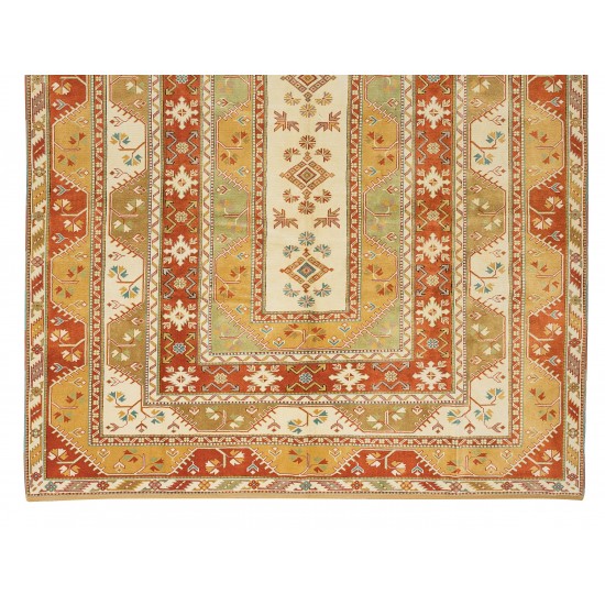 Exceptional Vintage Turkish Rug, One of a Kind Hand Knotted Carpet