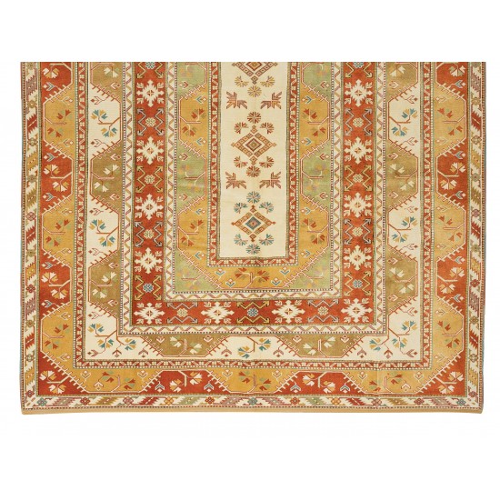Exceptional Vintage Turkish Rug, One of a Kind Hand Knotted Carpet Exceptional Vintage Turkish Rug, One of a Kind Hand Knotted Carpet