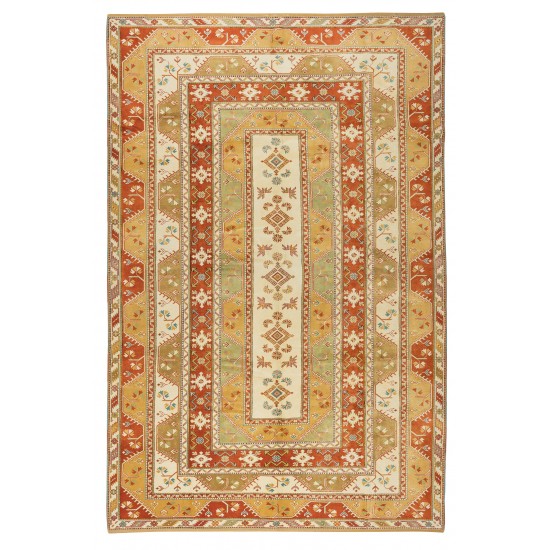 Exceptional Vintage Turkish Rug, One of a Kind Hand Knotted Carpet