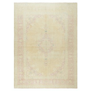 Vintage Hand-Knotted Turkish Oushak Area Rug, Wool Carpet
