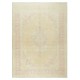 Vintage Hand-Knotted Turkish Oushak Area Rug, Wool Carpet