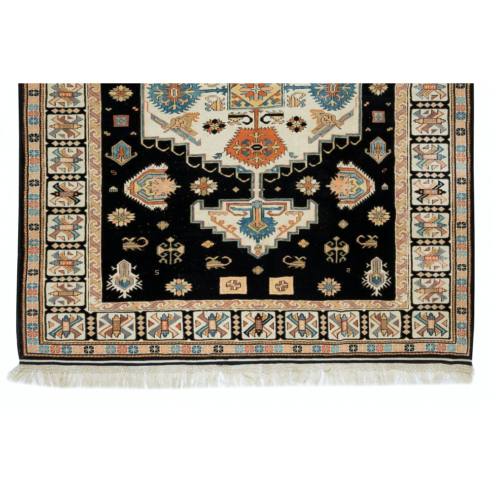 Contemporary Handmade Turkish Area Rug, Unique Splendid Carpet, 100% Wool