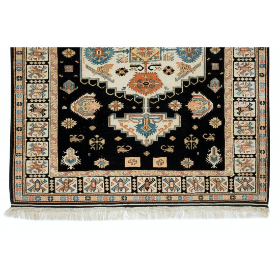Outstanding Vintage Handmade Turkish Wool Area Rug for Home and Office Decor