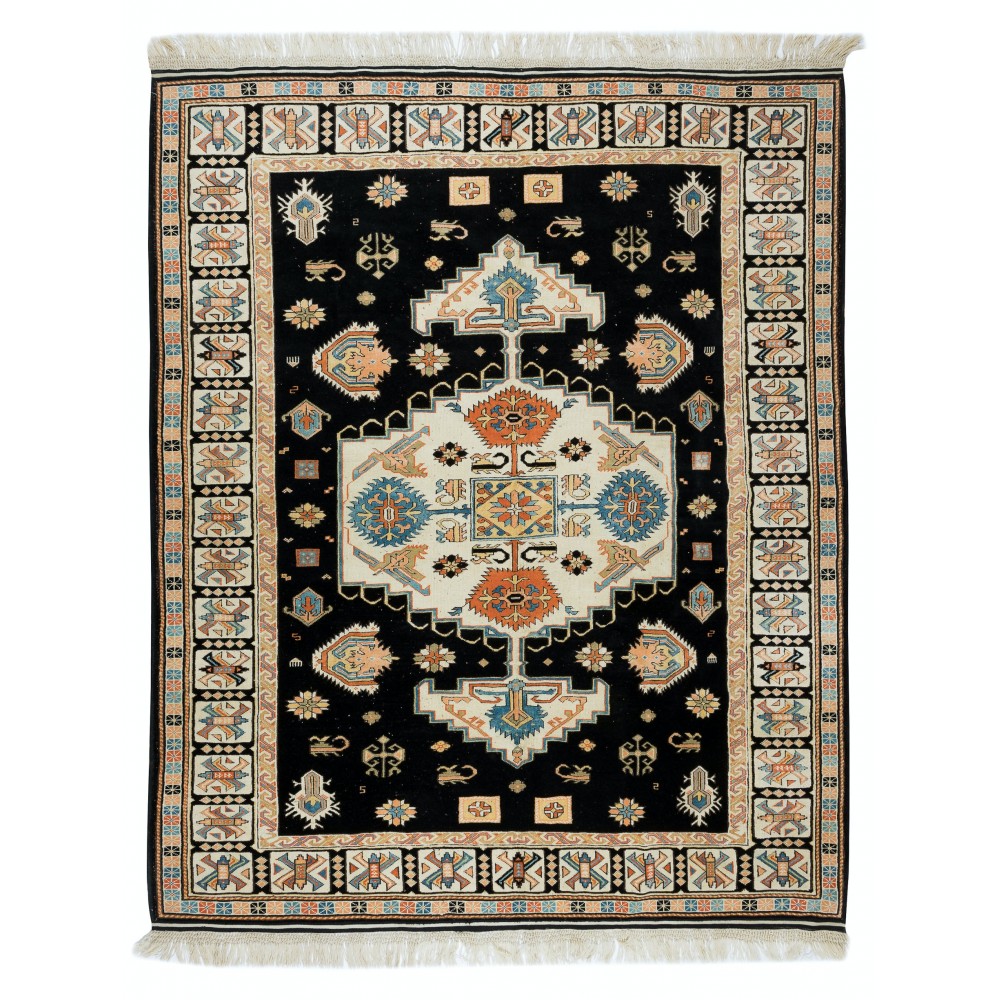 Contemporary Handmade Turkish Area Rug, Unique Splendid Carpet, 100% Wool