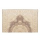 One-of-a-Kind Handmade Turkish Oushak Area Rug, Vintage Sun Faded Carpet