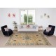 Vintage Hand Knotted Area Rug, Floral Pattern Turkish Carpet, 100% Wool